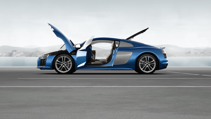 Audi R8 Side Blue Retail innovation