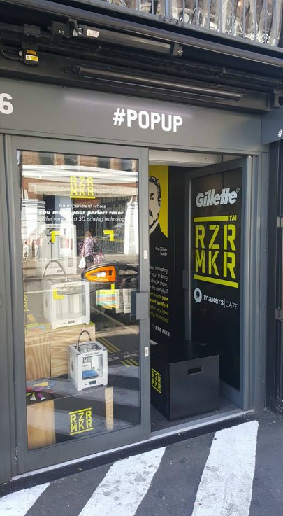 Gillette RZR MKR pop-up shop