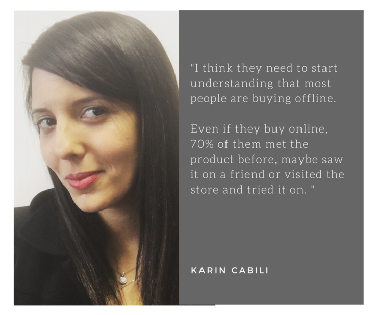 Karin Cabili DropIt physical retail