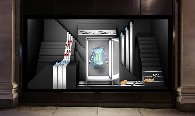 Retail store design and visual merchandising