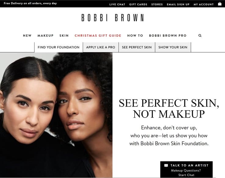 Bobbi Brown ecommerce strategy