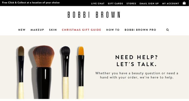 ecommerce online retail Bobbi Brown