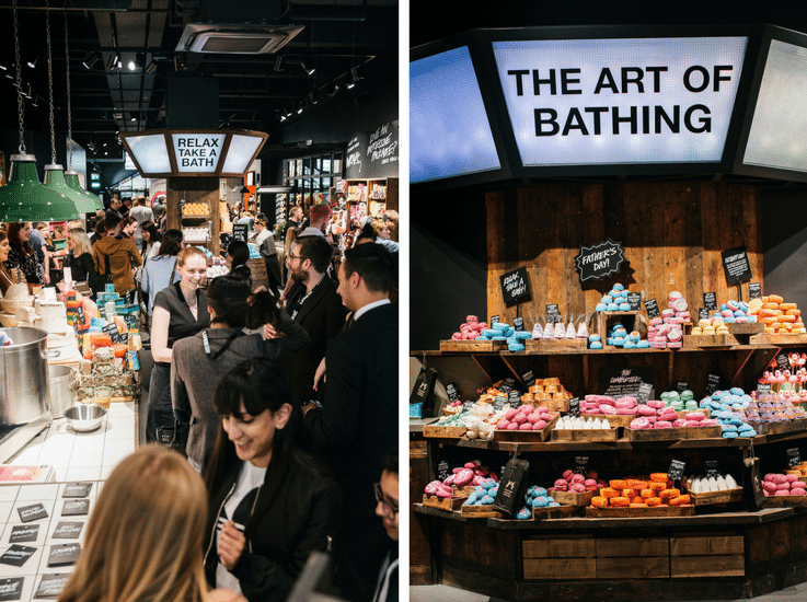 store design customer experience Lush