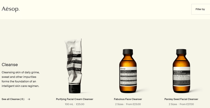 Aesop new luxury retail