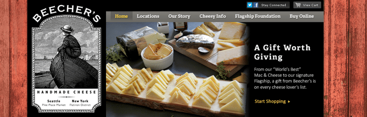 Beecher's Handmade Cheese luxury retail experiences