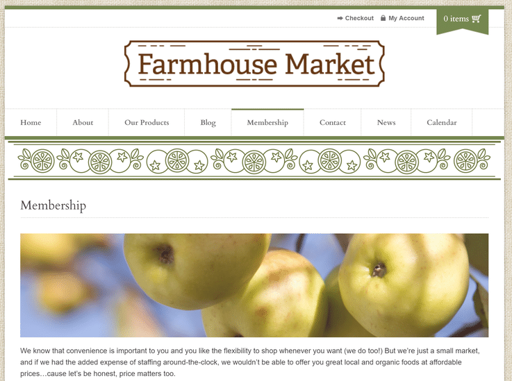 Farmhouse Market unstaffed self-checkout future grocery store