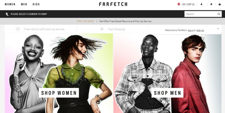Farfetch - ecommerce marketplaces