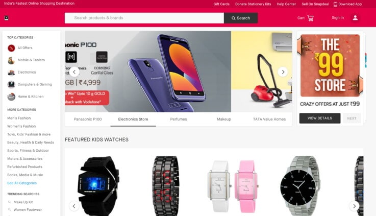 Snapdeal - ecommerce marketplaces