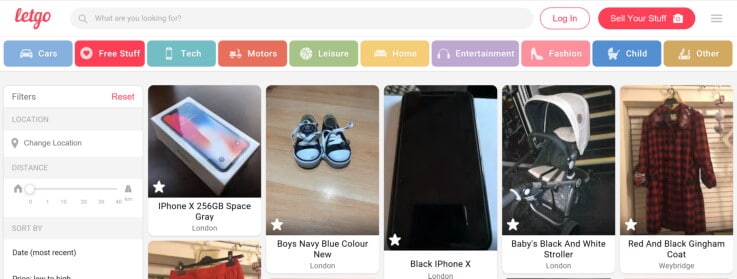 letgo - ecommerce marketplaces