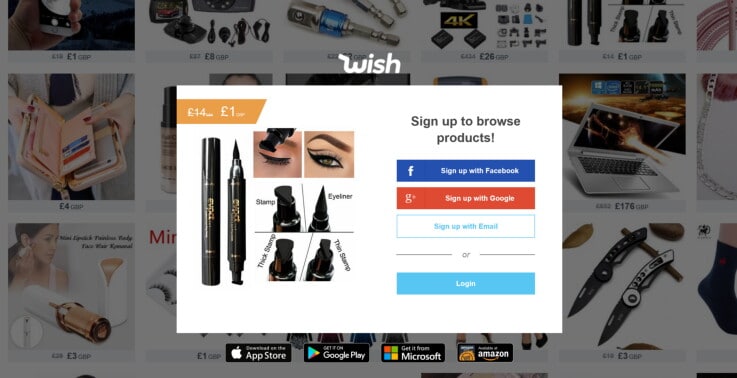 Wish - ecommerce marketplaces
