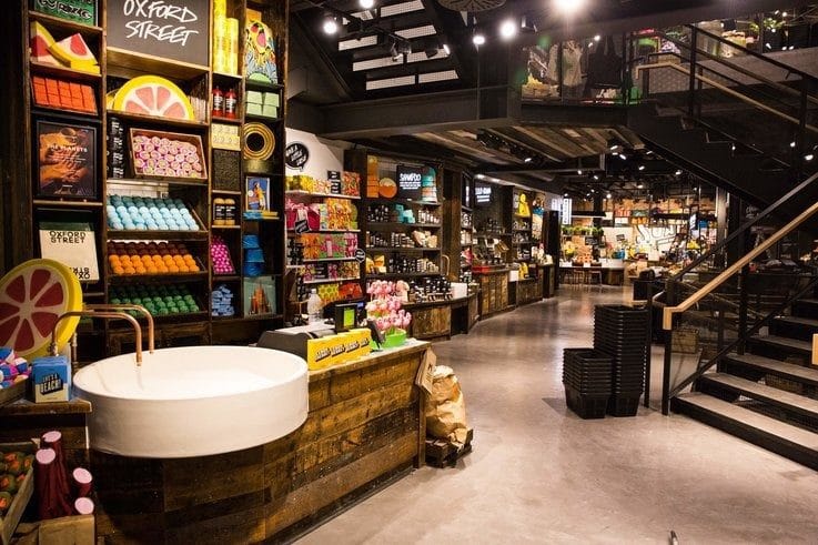 Lush physical retail sales