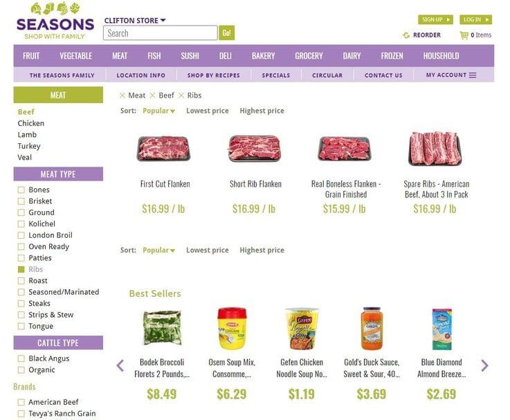 online grocery retail