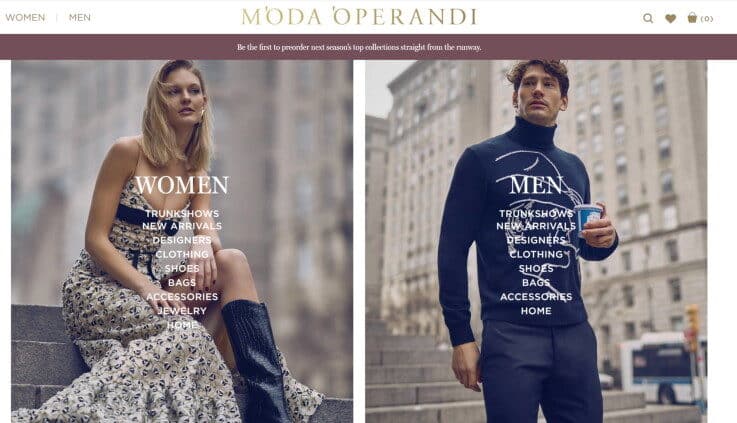 Moda Operandi - Ecommerce Retail