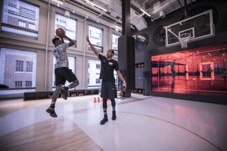 Nike Soho basketball experience in retail