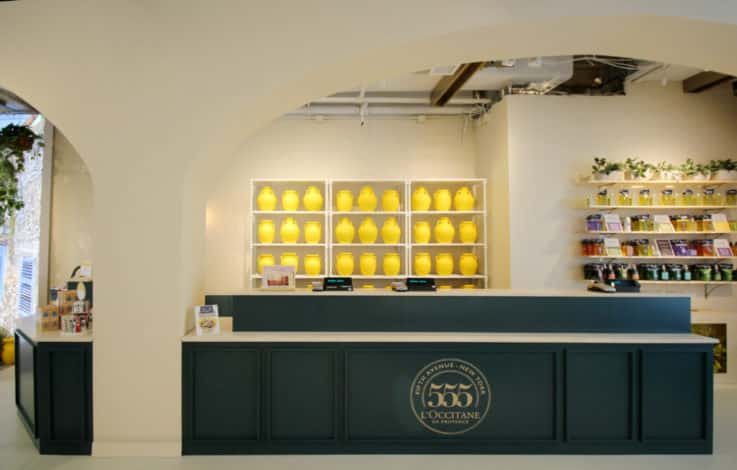 L'Occitane 555 retail visual merchandising