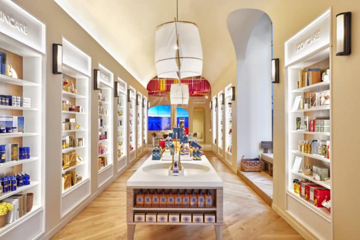 L'Occitane Flatiron retail visual merchandising