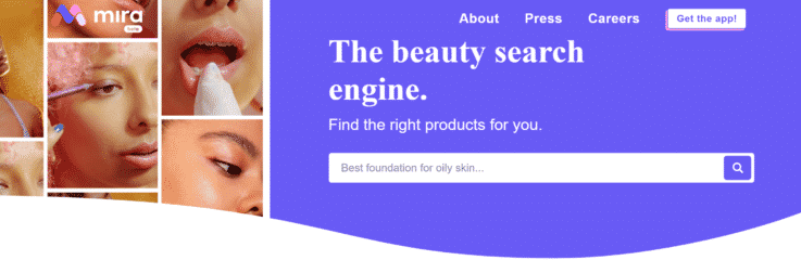 Mira beauty search engine